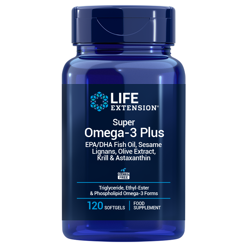 Super Omega-3 Plus EPA/DHA w. Sesame, Olive, Krill & Astax., EU